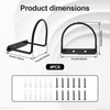 RdjEokf 4 PCS Cowboy Hat Rack, Metal Wall Mounted Baseball
