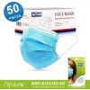 Nifola 50pcs Disposable Ear loop Nose Clip Face Mask Blue