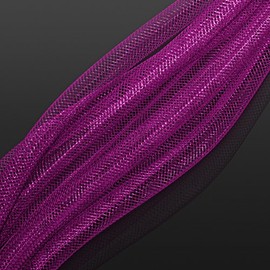 Nylon Mesh Tubing Jewellery Craft 8mm Fuchsia - 3 metre
