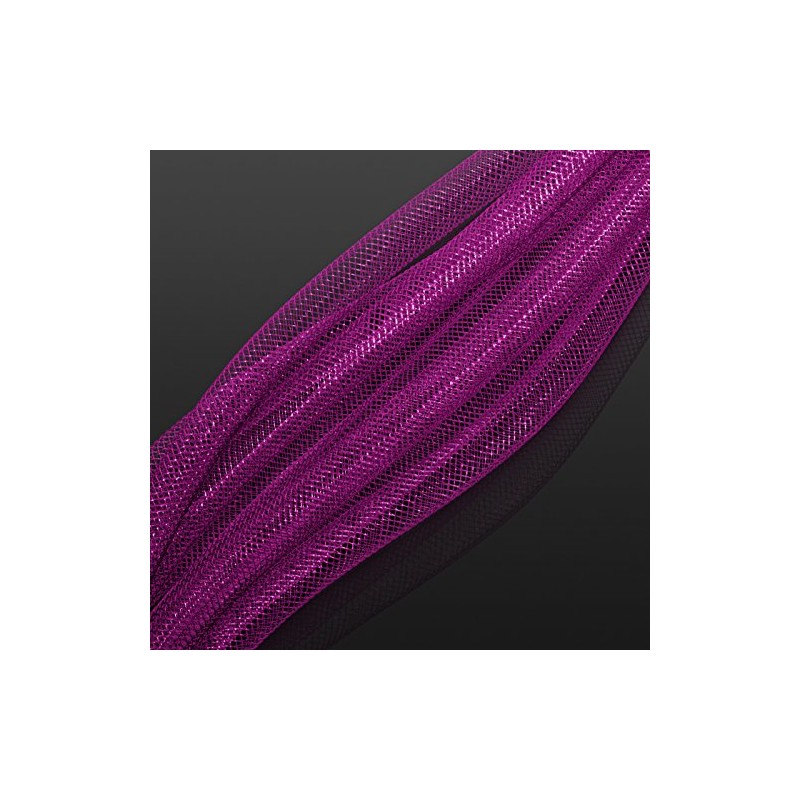 Nylon Mesh Tubing Jewellery Craft 8mm Fuchsia - 3 metre