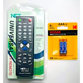 netcomlab Universal TV Remote Contoller with Battery