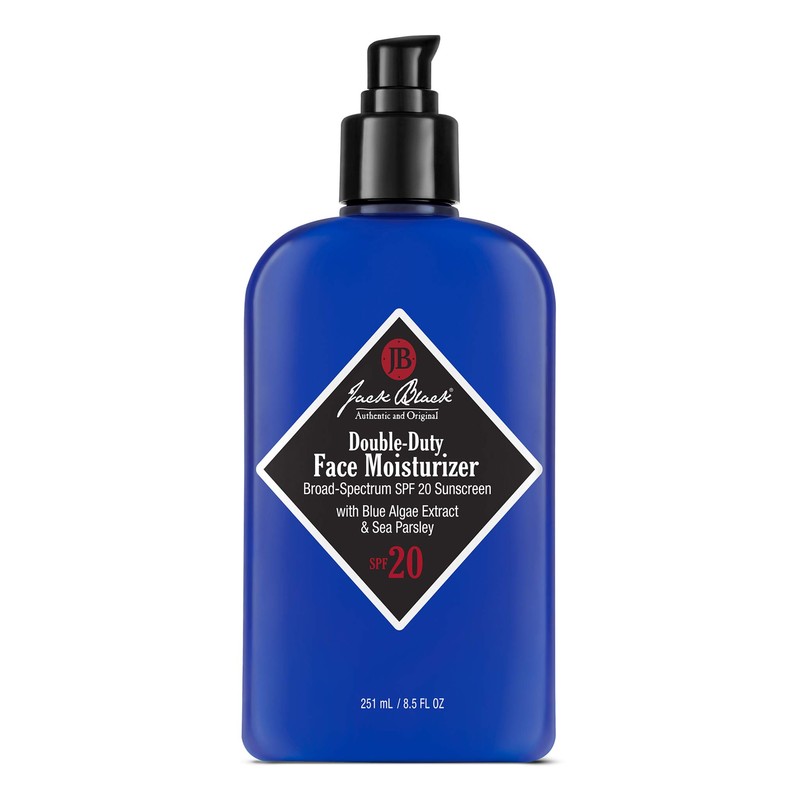 Jack Black Crema hidratante facial de doble resistencia SPF 20,