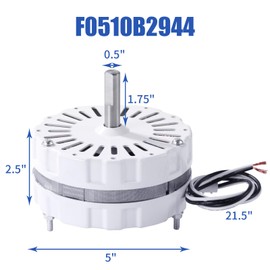 NUOVEPE Power Vent F0510B2497 Attic Fan Motor Replacement Kit - F0510B2944 Attic Fan Motor - Bridges and Nylon Locking Nuts - Compatible with Lomanco 18000/2000 Series Replacement Motor