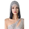 BABEYOND 1920s Flapper Cap Vintage Style Roaring 20s Beaded Flapper