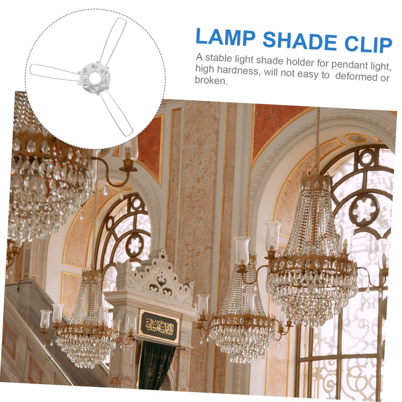 LALAFINA 20Pcs DIY Spring Clamp for Pendant Shade Clips Lampshade
