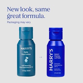 Harry's Loción facial con hidratante facial SPF de 1.7 onzas líquidas, paquete de 2