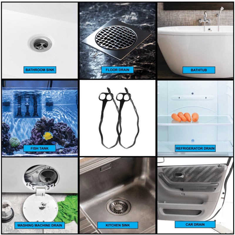 (6 pack) Dr. Rooter 20" Drain Snake with 46 Trap