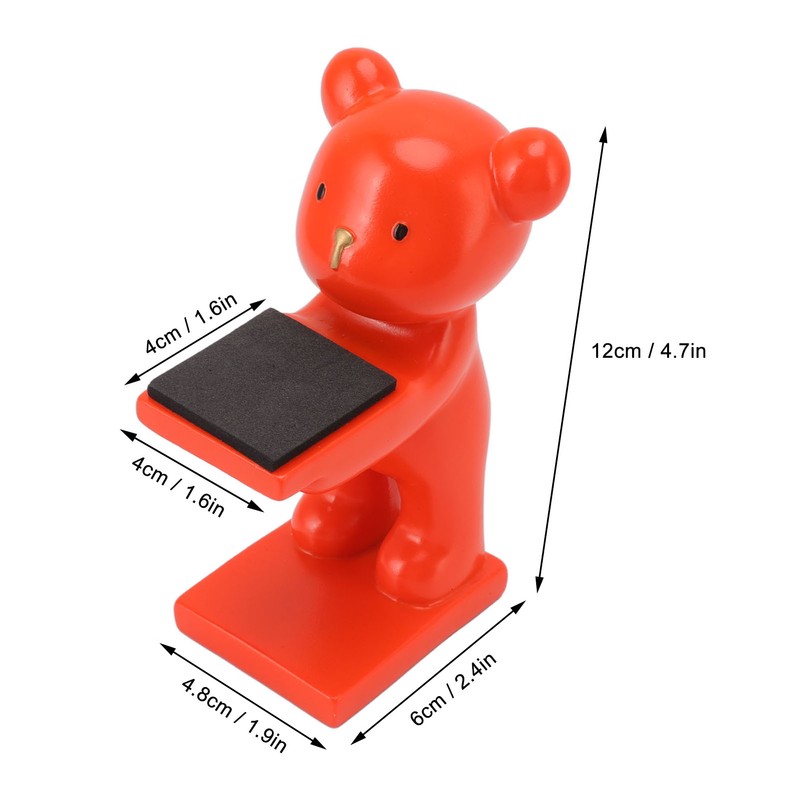 Bear Watch Stand Handcrafted Three Dimensional Modern Style Resin Watch