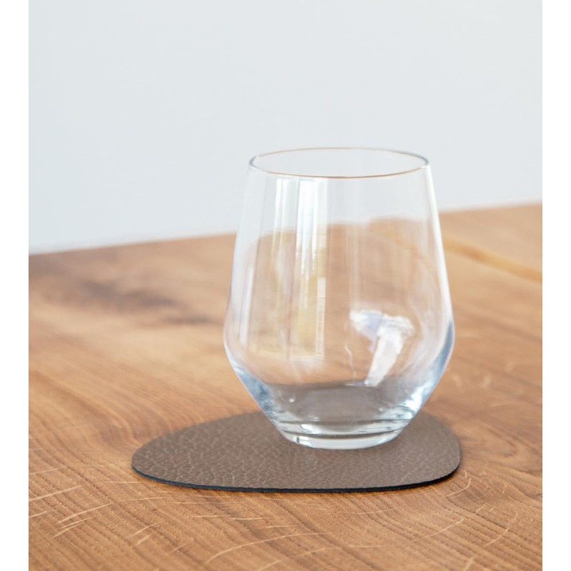 Hippo Curve Coaster, Brown, 11 x 13 cm