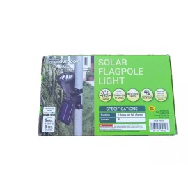 luminar LED Solar Powered Flag Pole Spot Light Spotlight Flagpole Battery Included NEW
