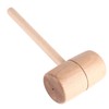 Wooden Mallet Round Head Lightweight Solid Beech Wood Hammer for
