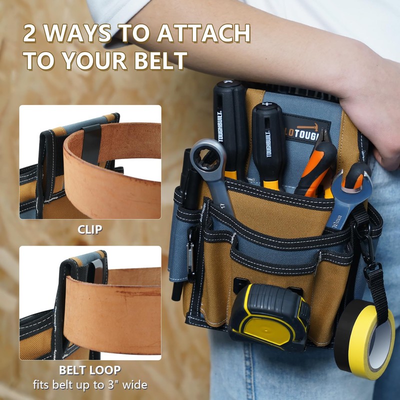 Small Tool Pouch for Tool Belt,Electrician Tool Pouch,Tool Pouch Tool