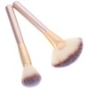 Healeved 1set Fan Makeup Brush for Blush and Highlighter Soft