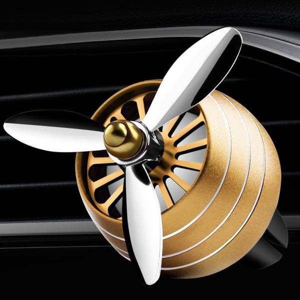 Car Air Freshener, Propeller Vent Clip Essential Oil Perfume Diffuser