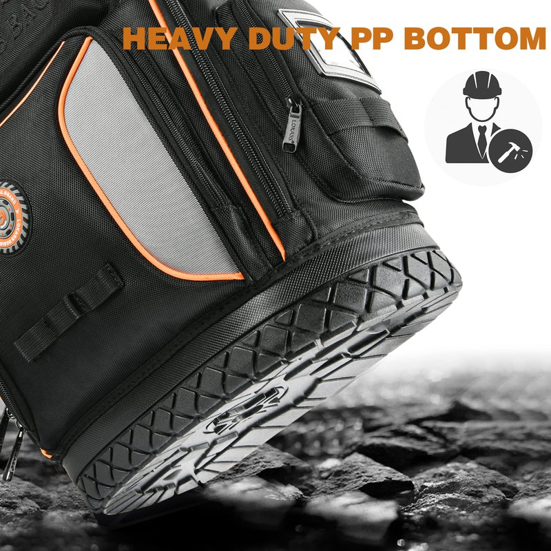 Backpack Tool Bag Heavy Duty, Electrician Tool Backpacks for Men