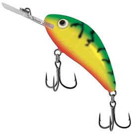 Salmo Rattlin Hornet Floating Wobbler, Salmo Colours: Green Tiger, Length / Weight / Running Behavior / Diving Depth: 6.5 cm / 20 g / Floating / 2.5-5.0 m