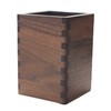 Maple Style Pen Stand, Desktop Stationery, Walnut Wood, Solid Design,
