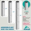 FilProfi - (6-Inch, length 12inch) Round Dryer Duct. Galvanized Bathroom