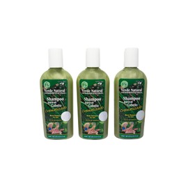 VERDE NATURAL - Shampoo Crematizado Anti Caída - 3 botellas de Shampoo - Elaborado de forma artesanal
