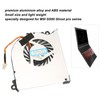 GS60 CPU Cooling Fan 3Pin Connector Durable Metal ABS Light