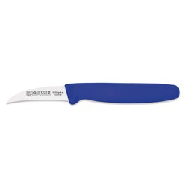 Giesser seit 1776 - Made in Germany - Tourniermesser blau, Klinge 6 cm, rutschfest, scharfes Schälmesser spülmaschinenfest, rostfrei