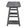 Convenience Concepts Designs2Go Trestle Desk with Shelves, 47", Charcoal Gray