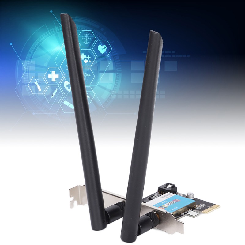 Wireless Card Dual Band 2.4GHz 5GHz PCIE Interface Network Computer