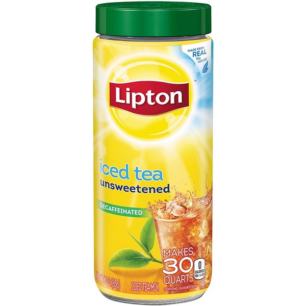 Lipton Unsweetened Decaffeinated Instant Tea Mix, 30 Quarts