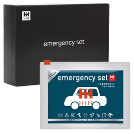 HIH Disaster Preparedness Goods, Disaster Preparedness Set, Only Contents (Developed by Fukushima Prefecture Companies), Prepare with Disaster Preparedness Box, Boxed (Car Hazard Pouch Plus)