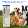 PKNYBZH Galvanized Metal Pet Food Station for Indoor & Outdoor