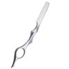 Flat Brush, Stainless Steel, Stainless Steel Nib Cut Barber Razor