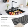 Diatomite Sink Splash Guard, Stone Faucet Mat Fast Drying, 60cm