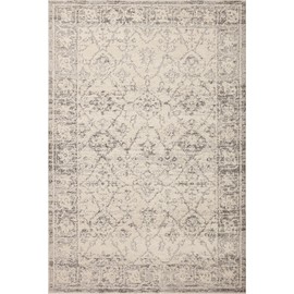 Loloi Magnolia Home by Joanna Gaines x Gigi Ivory/Stone 6'-7" x 9'-2" Area Rug