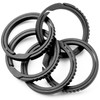 TIMULTI Men's Titanium Key Chain, Lightweight, Double Ring, Side Pushing