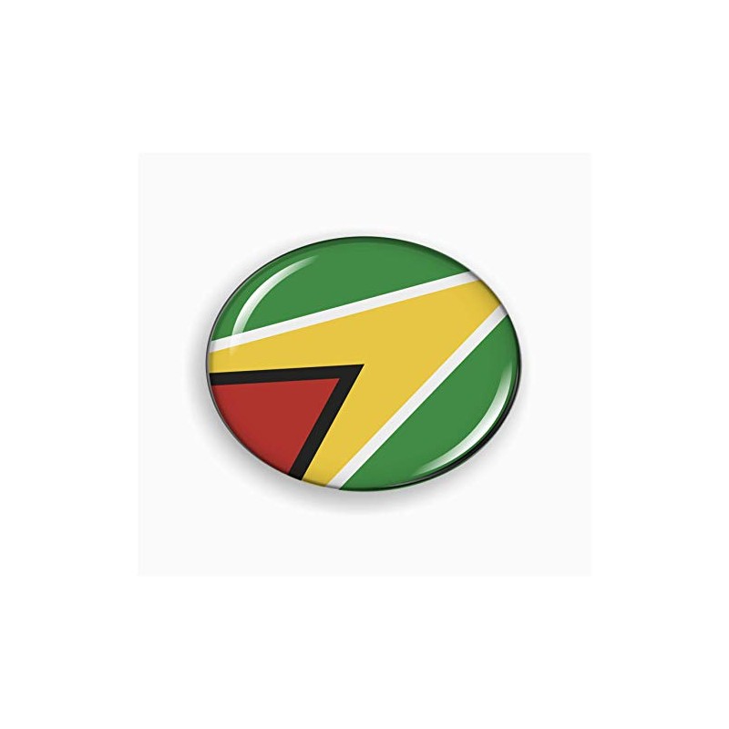 Flag of Guyana | 3D Domed CAR Emblem Badge Sticker