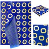30pcs Tissue Paper Sheets, 20x14in Gold Ring Blue Cute Tissue