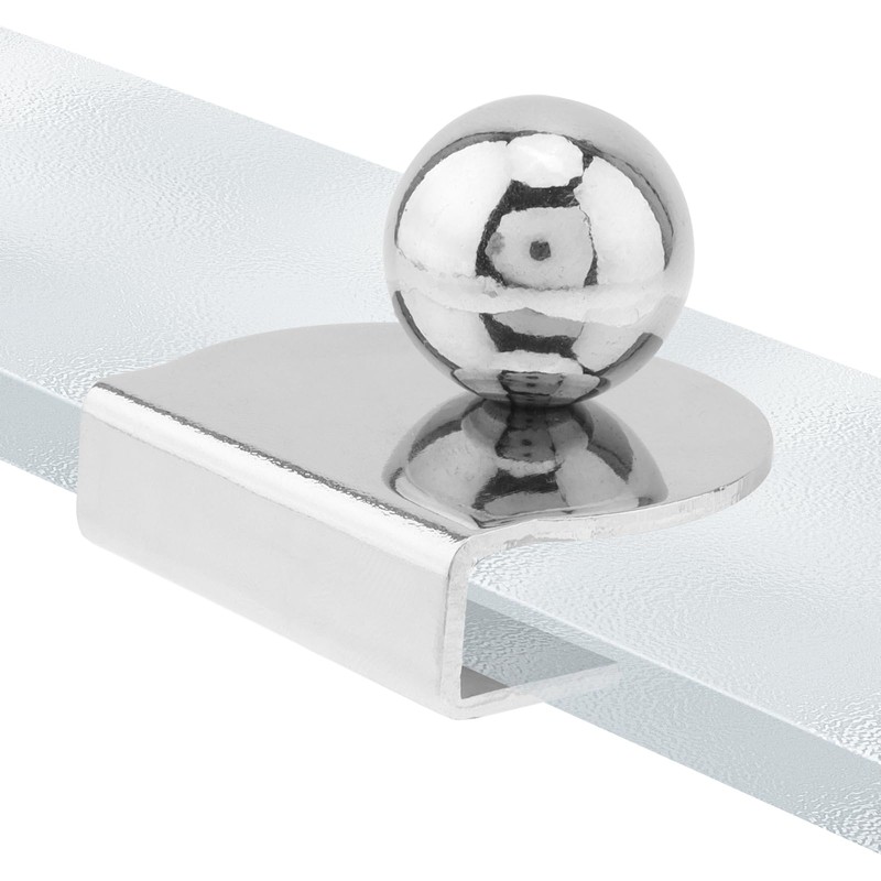 HOJLKLD Glass Door Pull Handle, 2PCS Door Clips Pull Handles