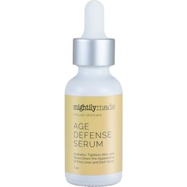 Mightily Made Age Defense Face & Neck Serum, 100% Natural Oils, Reduce Wrinkles, Fine Lines, Dark Spots, and Tighten Skin,1 fl oz
