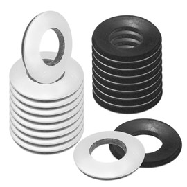 M METERXITY 30-Pack EPDM Bonded Sealing Rubber Washers, 304 Stainless Steel 1/2" x 1" OD Neoprene Rubber Washers Gasket for Bolts/Screws/Machinery/Ships/Roof