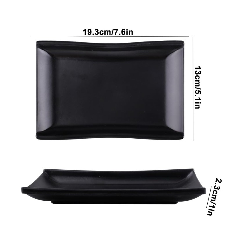 imposyu Set of 8 Small Dessert Plates Square Serving Plate