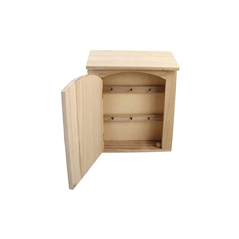 RAYHER Wooden Key Box, Wood-Coloured, 18 x 5 x 22