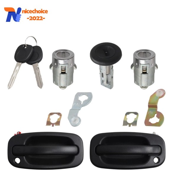 NICECHOICE Ignition Door Handle & Lock Cylinder Set Repair Kit