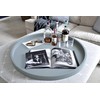 Gurfuy Round Ottoman Table Tray Round-24 - Rustic Wooden Serving