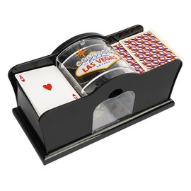 ENN LLC Manual Card Shuffler Playing Cards Poker Game No Power Required (Black)