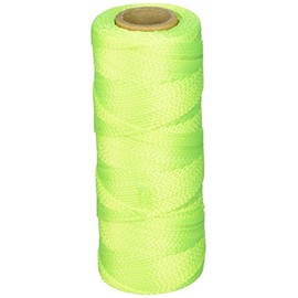 Keson YB500 18 Gauge Braided Nylon Mason Twine, Yellow, 500-Foot