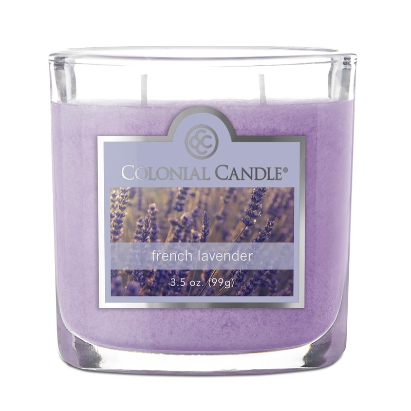 Colonial Candle French Lavender Scented Jar Candle, 2 Wick, 3.5