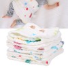 4Pcs Thick Baby Reusable Diaper Cartoon Animal Infant Plush Washcloth