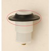 Bathtub Drain Stopper Gasket for Tip-Toe Style Stopper, Black Rubber