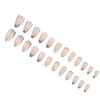 Press on Nails Medium 3D Embossed False Nails Artificial Scallop