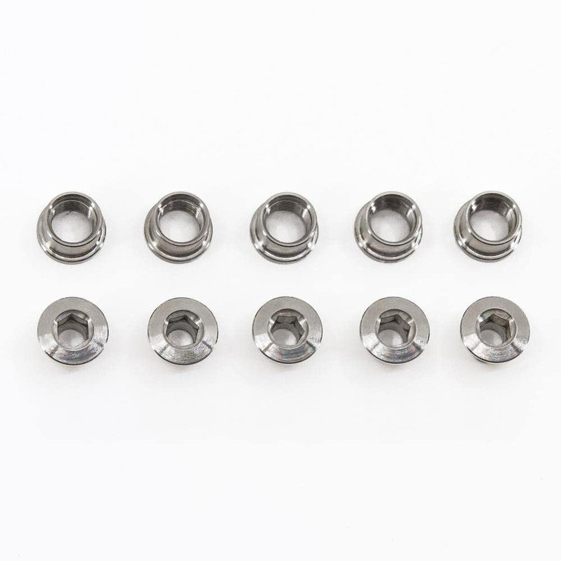 BMX Racing Race Titanium Chainring Bolts 5pk MTB Bicycle Single/Double